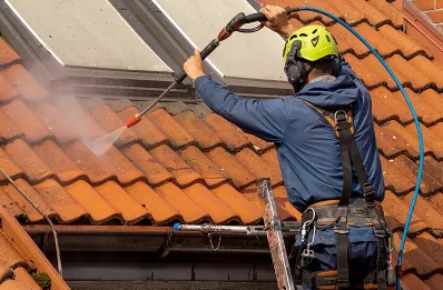 Démoussage et hydrofuge de toiture à Vironchaux